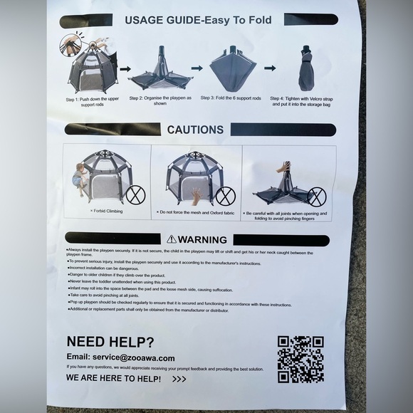 Portable Toddler Playpen / Tent Removable Indoor and Outdoor with Travel Bag, - Picture 15 of 15